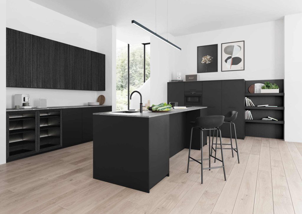 Rotpunkt Modern Dark Kitchen | Eat Soak Sleep, Rugby