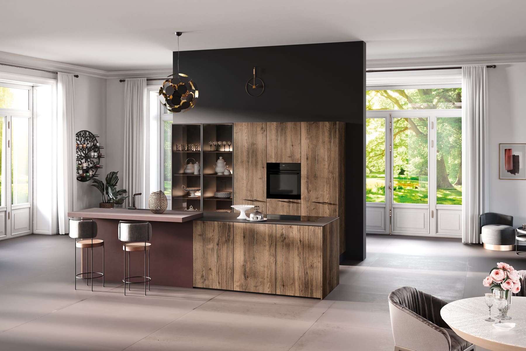Rotpunkt Wood Kitchen With Island 2 | Eat Soak Sleep, Rugby