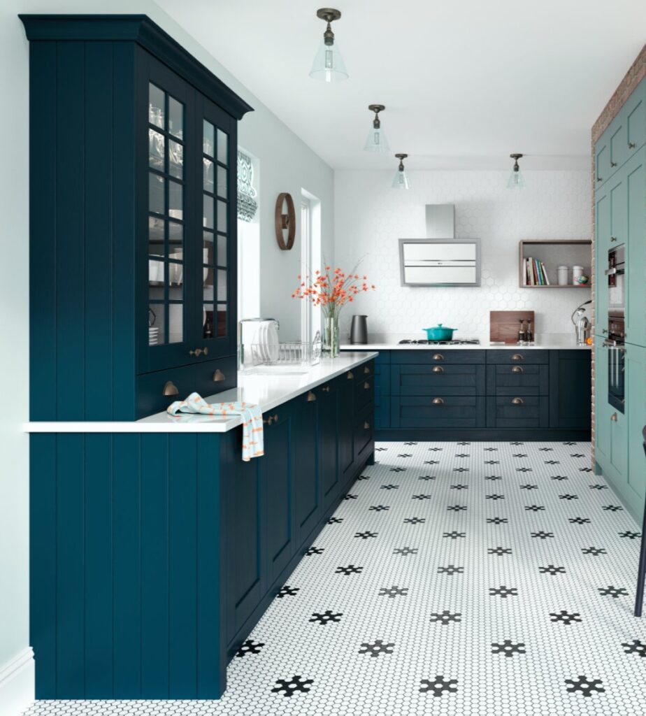 blue kitchens Rugby | Eat Soak Sleep, Rugby