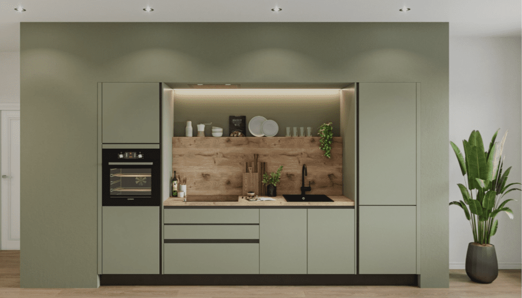 Sage green kitchens Rugby | Eat Soak Sleep, Rugby