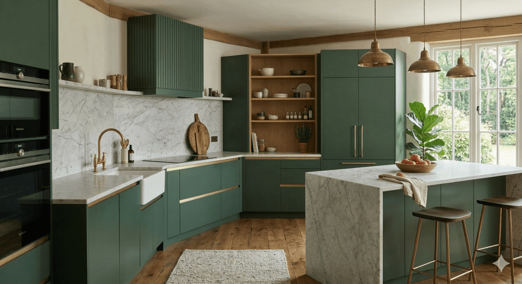dark green kitchens Rugby | Eat Soak Sleep, Rugby