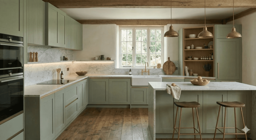 shaker green kitchens Rugby | Eat Soak Sleep, Rugby