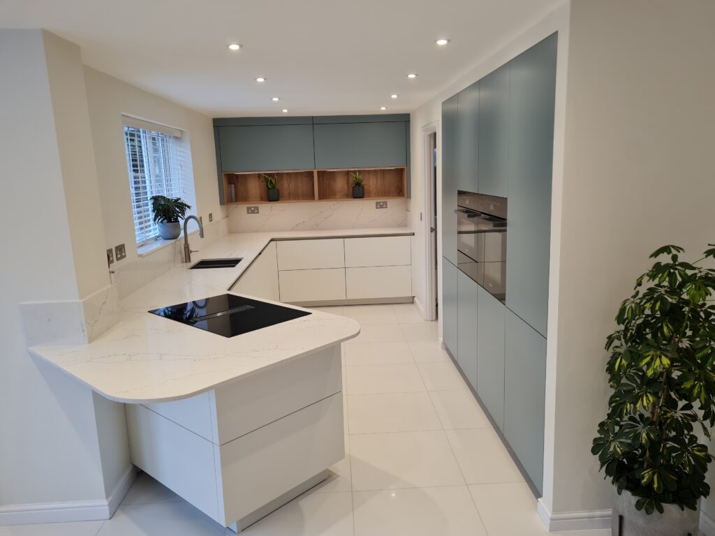 blue kitchens Rugby | Eat Soak Sleep, Rugby