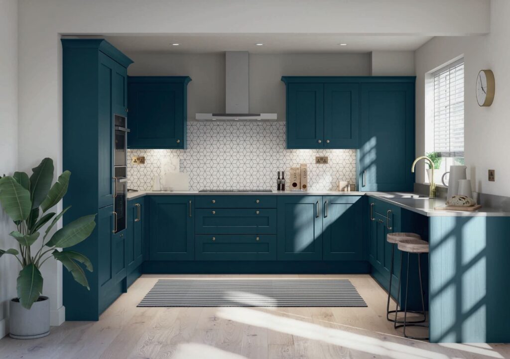 blue kitchens Rugby | Eat Soak Sleep, Rugby