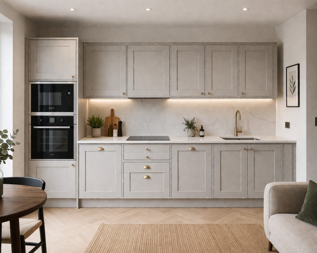 one wall kitchen design in Ruby - Eat Soak Sleep