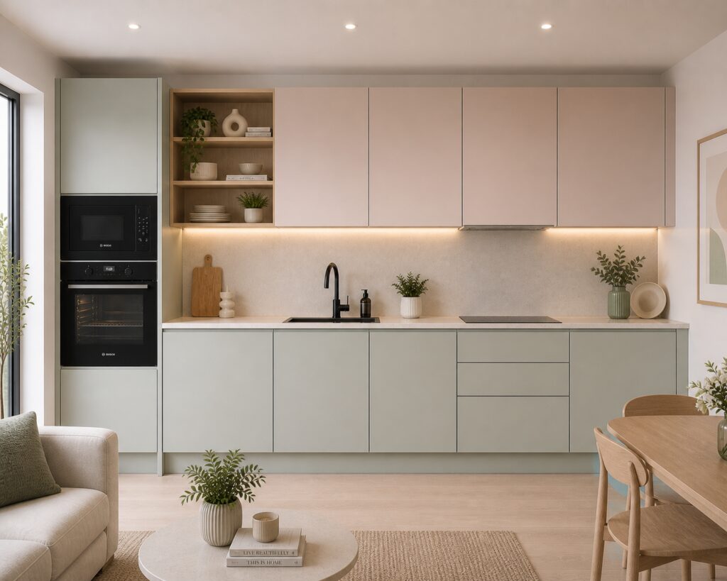 one wall kitchen design in Ruby - Eat Soak Sleep