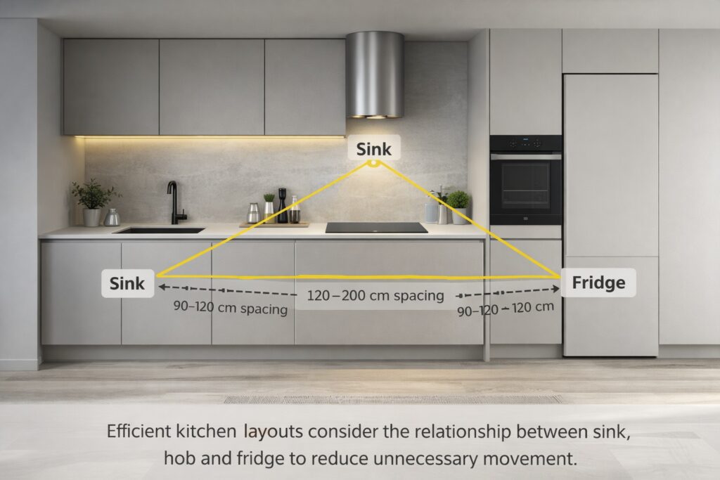 one wall kitchen design in Ruby - Eat Soak Sleep
