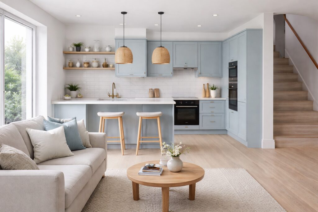 one wall kitchen design in Ruby - Eat Soak Sleep