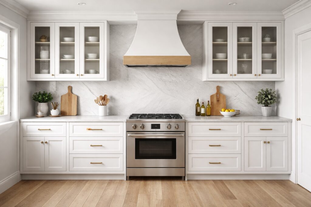 one wall kitchen design in Ruby - Eat Soak Sleep