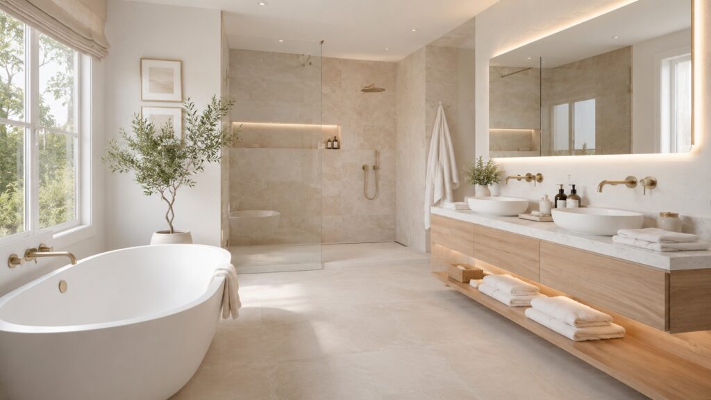luxury hotel like bathroom - Eat Soak Sleep