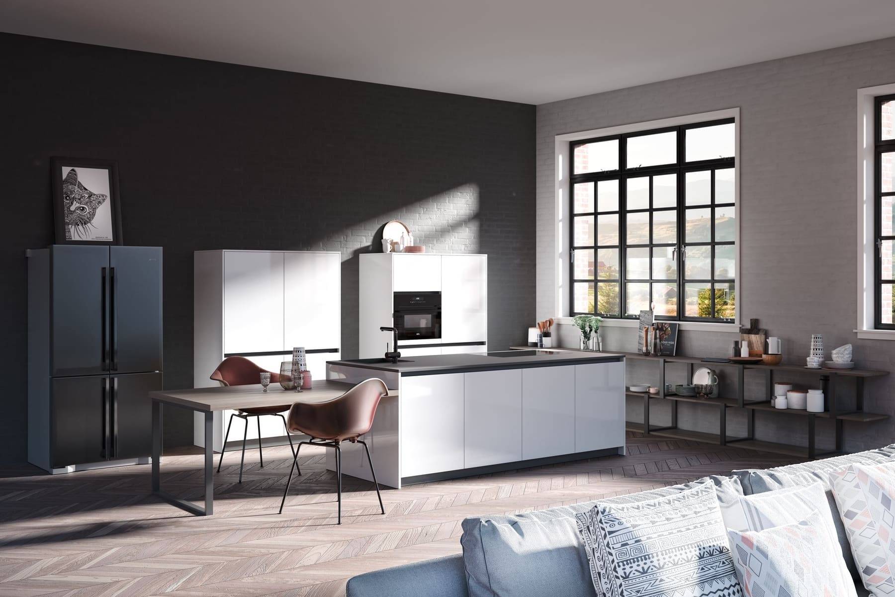 Rotpunkt White Gloss Kitchen 1 | Eat Soak Sleep, Rugby