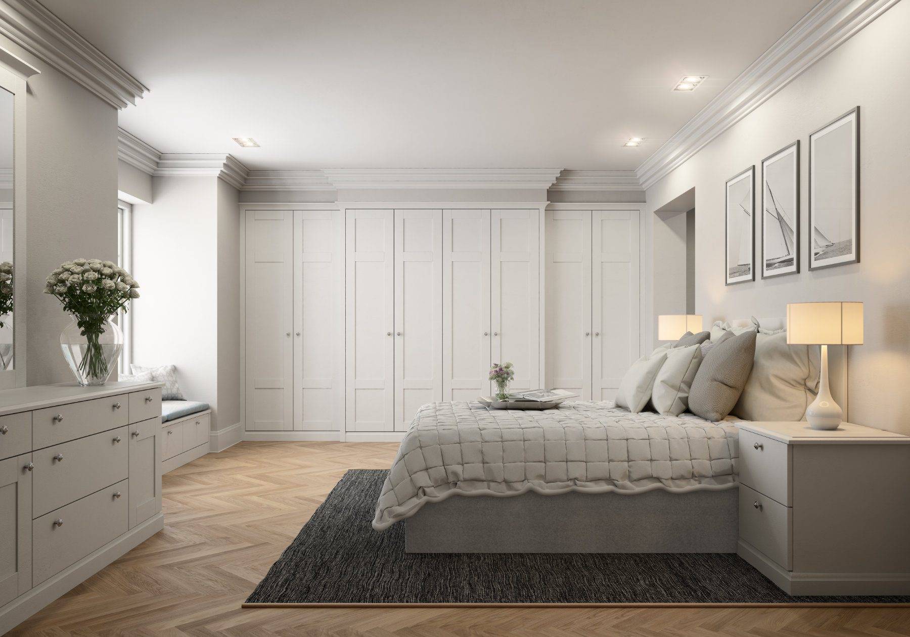Daval White Traditional Bedroom 2 | Eat Soak Sleep, Rugby